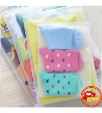 Túi đựng đồ lụa mờ khóa zip nhiều kích thước 10x15cm